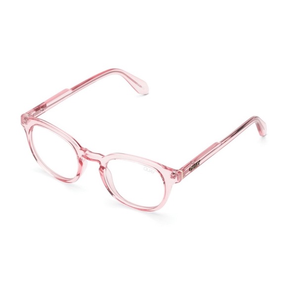 QUAY Walk On Blue Light Glasses Crystal Pink Frame Bluelight Blocking Lens NWT - Picture 3 of 8